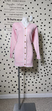 Load image into Gallery viewer, LONG PINK CARDIGAN       SZ UNTAGGED (FITTING SZ LRG-2X)
