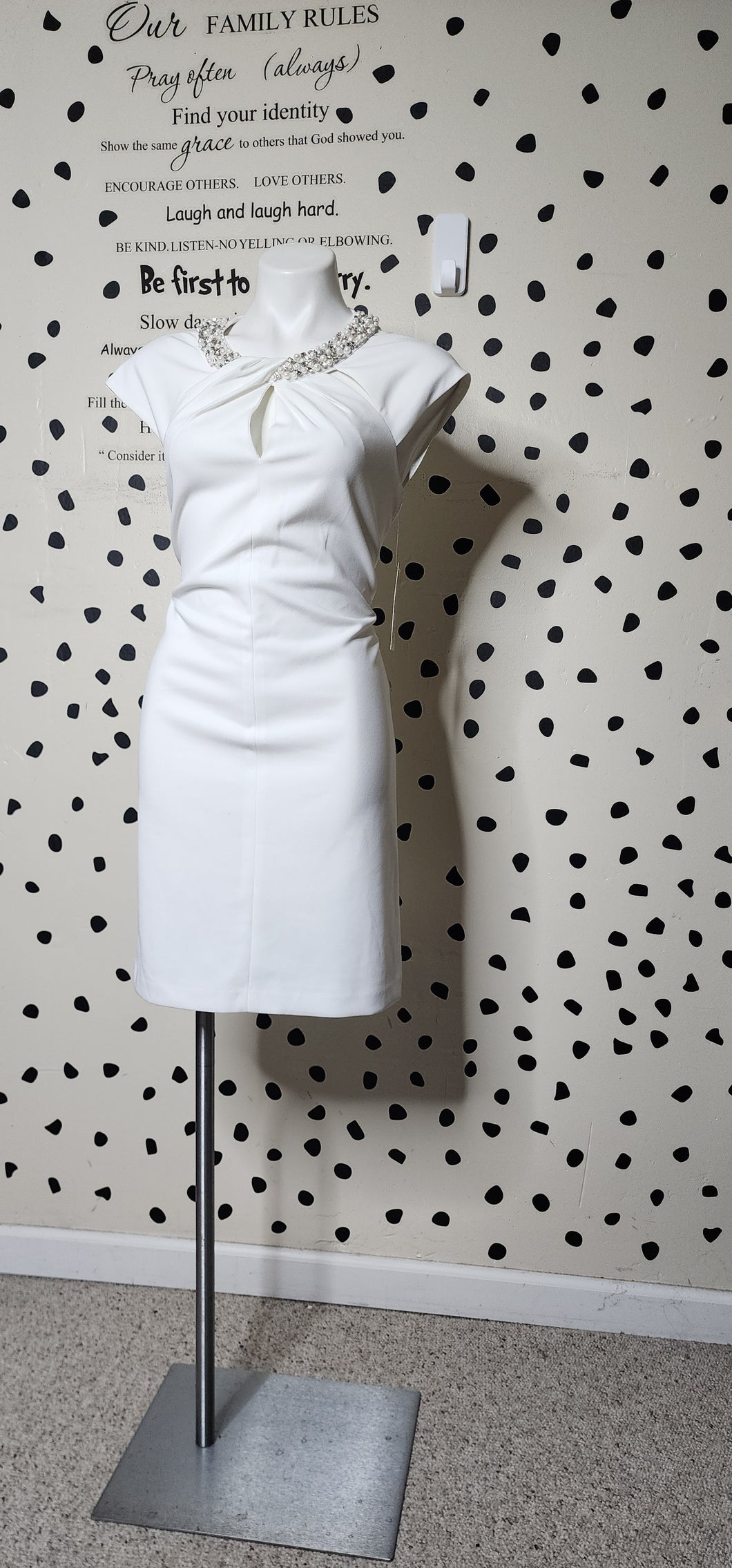 NWT ELIZA J WHITE DRESS     SZ 10