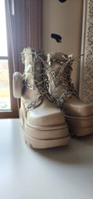Load image into Gallery viewer, Chained platform Wedge heels   sz 8

