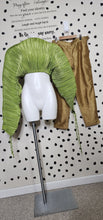 Load image into Gallery viewer, GOLD HIGH WAIST PANT    SZ MED
