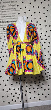 Load image into Gallery viewer, MULTICOLOR FIT AND FLARE  DRESS    SZ LRG
