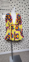 Load image into Gallery viewer, MULTICOLOR FIT AND FLARE  DRESS    SZ LRG
