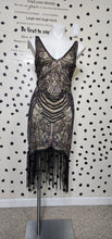 Load image into Gallery viewer, BABYOND BEADED FRINGE DRESS     SZ LRG
