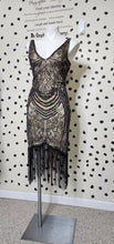 Load image into Gallery viewer, BABYOND BEADED FRINGE DRESS     SZ LRG
