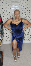 Load image into Gallery viewer, BLUE CRUSH VELVET DRESS   SZ 10-14

