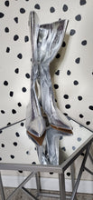 Load image into Gallery viewer, NEW SILVER KNEE BOOTS    SZ 11
