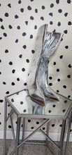Load image into Gallery viewer, NEW SILVER KNEE BOOTS    SZ 11
