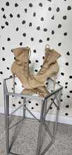 Load image into Gallery viewer, FASHION NOVA LACE UP HEELS   SZ 8
