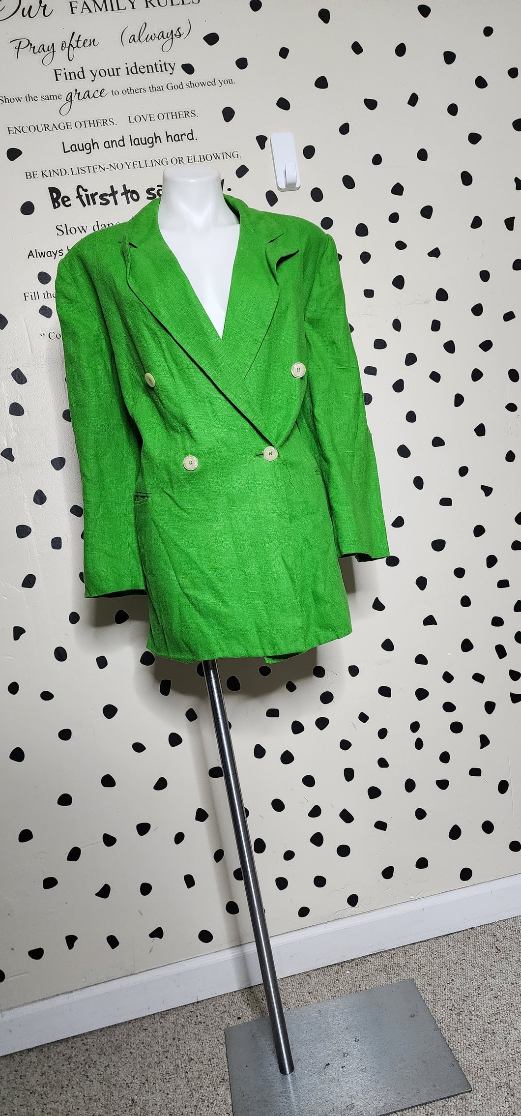 HARVE BENARD LIME BLAZER     SZ 20 (BEST FITTING SZ 18)