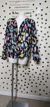 Load image into Gallery viewer, LIZ CLAIRBORN COLOR SPLATTER TOP     SZ XL
