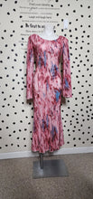 Load image into Gallery viewer, SHEIN LONG PLEATED DRESS     SZ MED, BEST FITTING LRG

