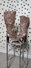 Load image into Gallery viewer, REPTILE PRINT KNEE BOOTS     SZ 9
