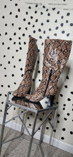 Load image into Gallery viewer, REPTILE PRINT KNEE BOOTS     SZ 9
