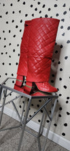 Load image into Gallery viewer, WILD DIVA BRAND NEW FAUX LEATHER  BOOTS      SZ 9
