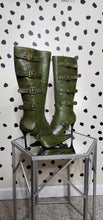 Load image into Gallery viewer, NEW  JEFFREEY CAMPBELL GREEN HEELS    SZ 6.5
