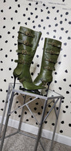 Load image into Gallery viewer, NEW  JEFFREEY CAMPBELL GREEN HEELS    SZ 6.5
