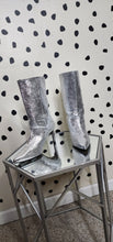 Load image into Gallery viewer, NEW ALL SAINTS SILVER HEELS    SZ 8, BEST FITTING SZ 7
