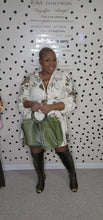 Load image into Gallery viewer, FIT AND FLARE DRESS/GREEN BAG   SZ LRG 14/16
