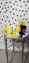 Load image into Gallery viewer, AZAELA WANG FEATHER HEELS     SZ 6
