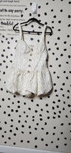 Load image into Gallery viewer, CREAM FORMAL ROMPER      SZ MED (6/8)

