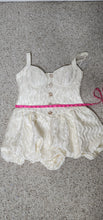 Load image into Gallery viewer, CREAM FORMAL ROMPER      SZ MED (6/8)
