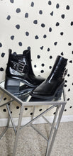 Load image into Gallery viewer, NEW BLACK BUCKLED BOOTIE     SZ 9.5
