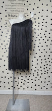 Load image into Gallery viewer, NWT MAINSTRIP FRINGE DRESS     SZ LRG, RUNS SMALLER(BEST FITTING SZ MEDIUM)
