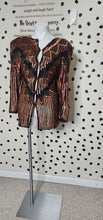 Load image into Gallery viewer, SEQUIN AND BEADED BLAZER       SZ XL
