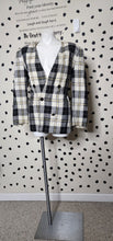Load image into Gallery viewer, KASPER BOX PRINT BLAZER     SZ 14 ( BEST FITTING SZ 12)
