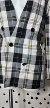 Load image into Gallery viewer, KASPER BOX PRINT BLAZER     SZ 14 ( BEST FITTING SZ 12)
