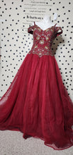 Load image into Gallery viewer, MARYS FORMAL BEADED/SEQUIN DRESS      SZ 18, BEST FITTING SZ 16 TALL
