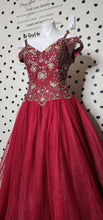 Load image into Gallery viewer, MARYS FORMAL BEADED/SEQUIN DRESS      SZ 18, BEST FITTING SZ 16 TALL
