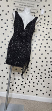 Load image into Gallery viewer, AMELIA COUTURE SEQUIN DRESS      SZ 8 (FITTING SZ 6/8)
