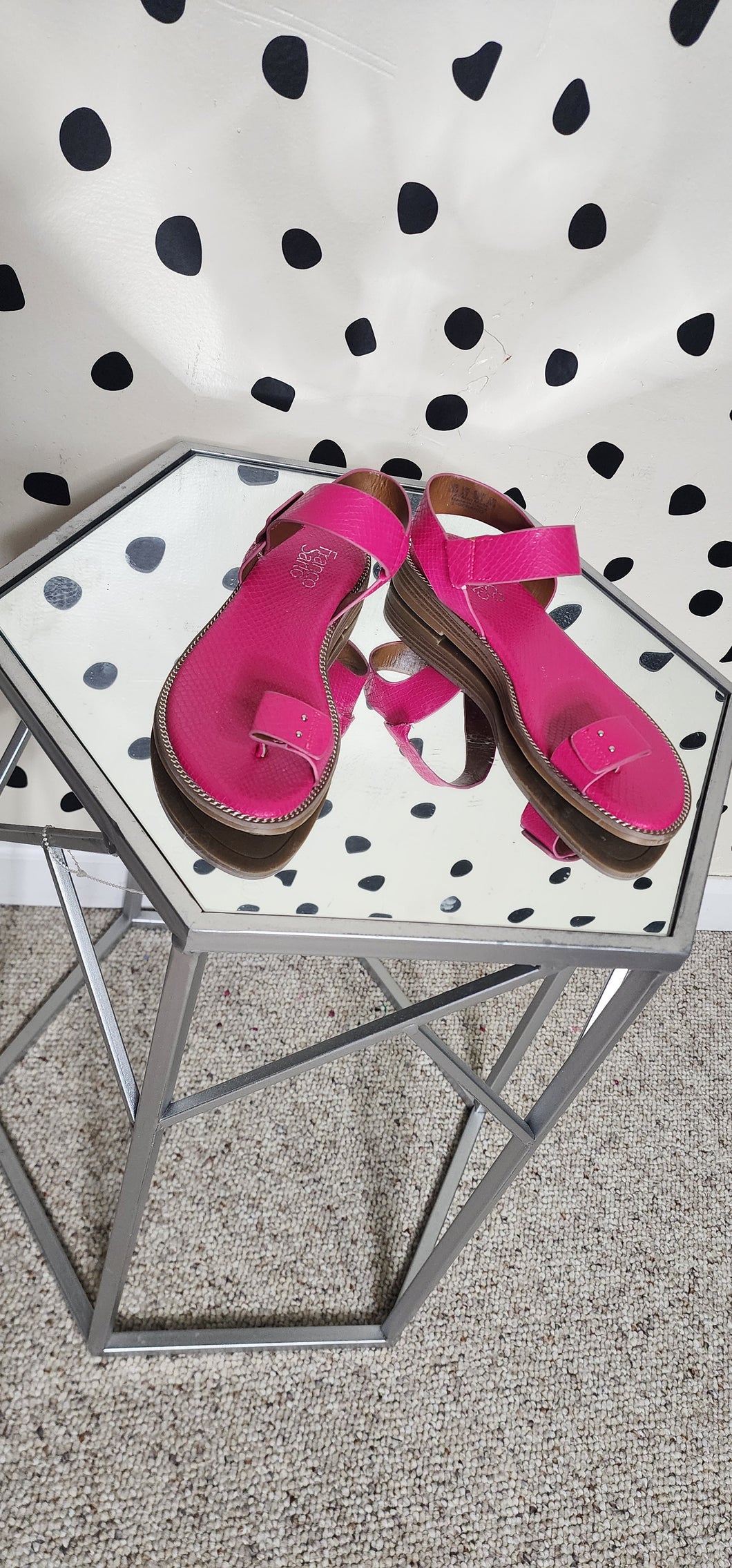 FRANCO SARTO PINK SANDALS      SZ 6.5