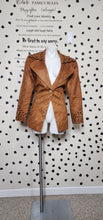 Load image into Gallery viewer, GRACE  SUEDE STRIPE BLAZER      SZ 14, BEST FITTING SZ 12

