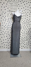 Load image into Gallery viewer, HAUTE MONDE LONG SILVER DRESS      SZ LRG/XLRG
