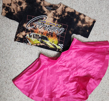 Load image into Gallery viewer, PINK SHORTS/CAMERO TEE  2 PIECE SET       SZ 8/10 FIT

