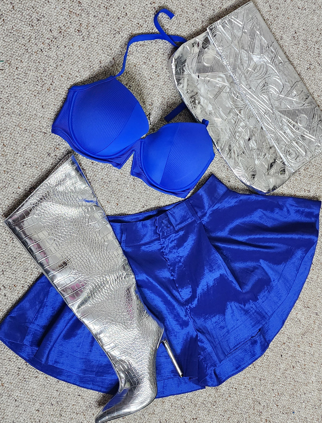 BLUE 3 PIECE SET         SZ XL, FITTING 10/12