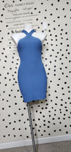 Load image into Gallery viewer, BABTON BLUE BANDAGE DRESS      SZ  SM

