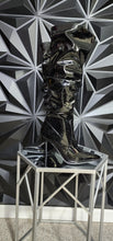 Load image into Gallery viewer, NEW AZAELA WANG SLOUCH PATENT LEATHER BOOTS      SZ 11
