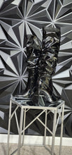 Load image into Gallery viewer, NEW AZAELA WANG SLOUCH PATENT LEATHER BOOTS      SZ 11
