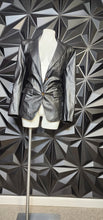 Load image into Gallery viewer, GABRIELLE UNION FAUX LEATHER BLAZER     SZ LRG (10/12)
