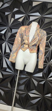 Load image into Gallery viewer, RHONDA STARKS VINTAGE CROP BLAZER      SZ SMALL
