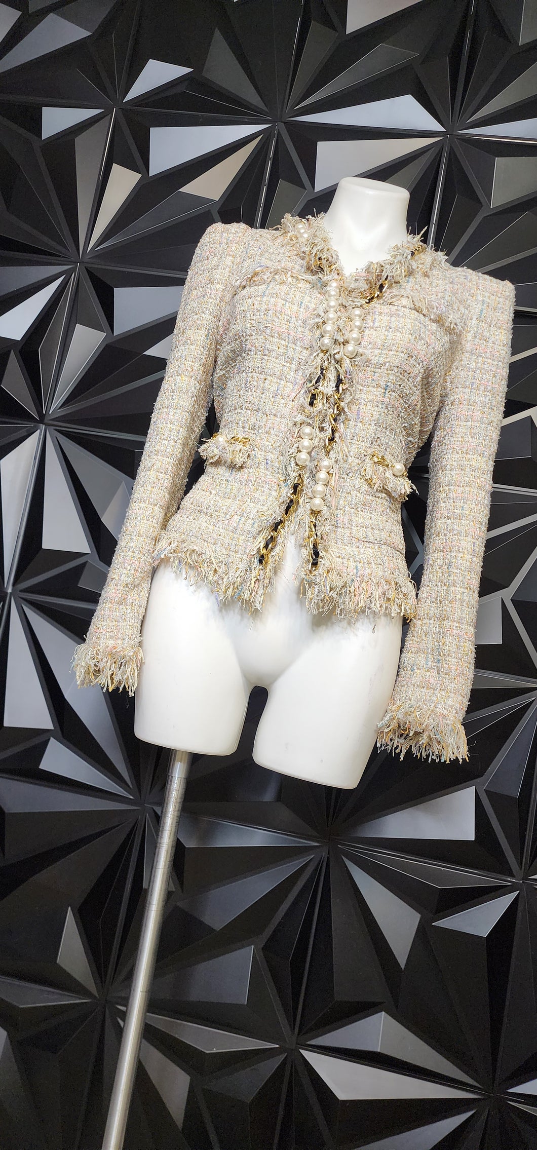 MCGINN EXCLUSIVE TWEED BLAZER      SZ 10