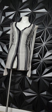 Load image into Gallery viewer, ADRIENNE VITTADINI STRIPE CARDIGAN     SZ LRG -XLRG
