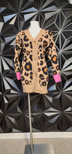 Load image into Gallery viewer, SHEIN CHEETAH PRINT CARDIGAN     SZ SM-LRG
