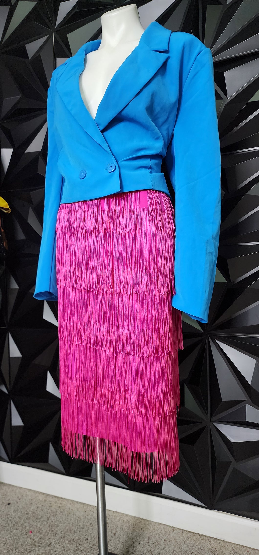 NWT INTEMPO  BLUE CROP BLAZER      SZ XXL