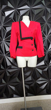 Load image into Gallery viewer, KASPER RED VINTAGE BLAZER     SZ 8 (FITTING 6/8)
