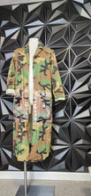 Load image into Gallery viewer, &quot;NOTHING LIKE A SISTAH&quot; LONG CAMO DUSTER      SZ XLRG
