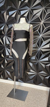 Load image into Gallery viewer, AKIRA STONED BANDAGE DRESS      SZ SMALL
